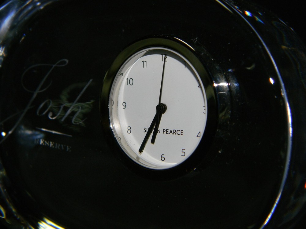 Simon Pearce "Ascutney" Mini Clock Josh Reserve
