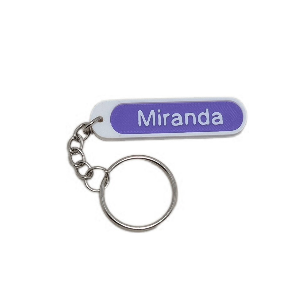 Custom Name 3D Printed Keychain | Personalized Backpack Accessory | Any Color