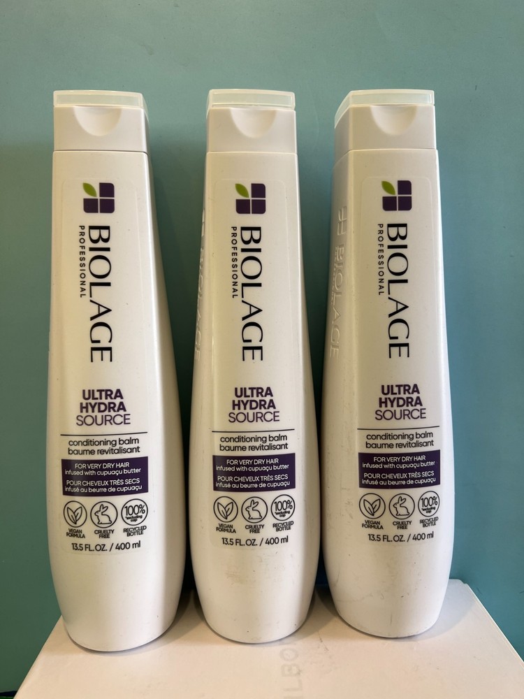 3 Biolage Ultra Hydra Source Conditioning Balm 13.5oz New & Authentic