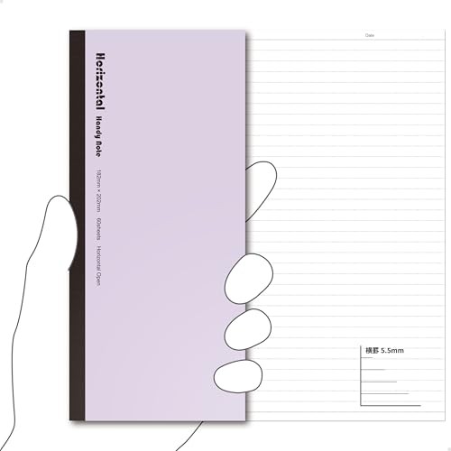 [Carry it like a smartphone] Horizontal notebook that opens flat to a B5 width