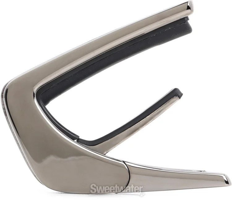 Thalia Shell Collection Capo - Black Chrome with Crimson Paua