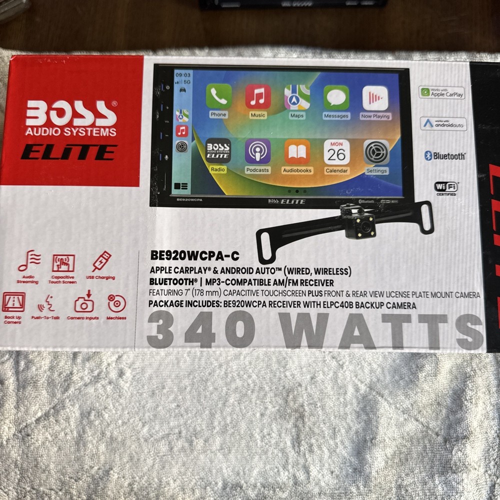 Boss Audio BE920WCPA-C Digital Multimedia Receiver + Camera New Open Box