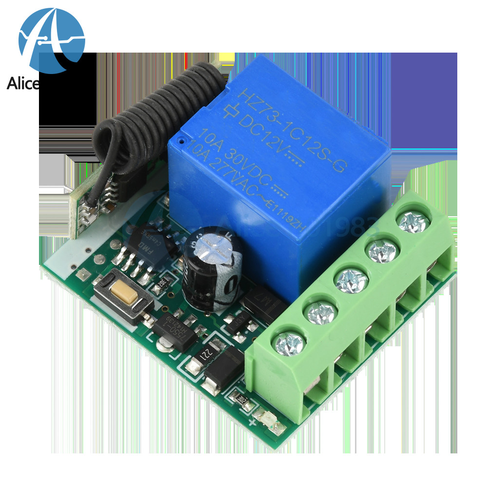 433Mhz Universal Wireless Remote Control Switch DC 12V Receiver Transmitter Set