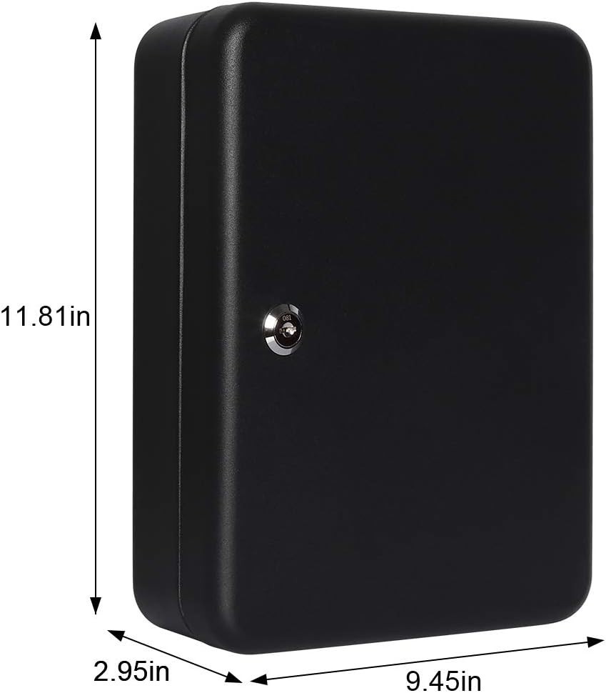 Key Cabinet Wall Mount Key Lock Box with Key Management Locking Key Organizer