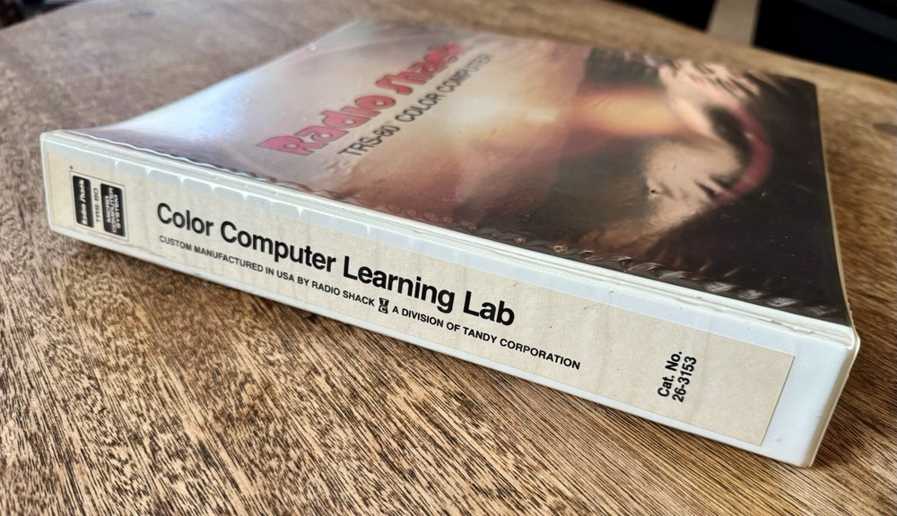 Vtg Radio Shack TRS-80 Color Computer LEARNING LAB Software WORKBOOK Cassette