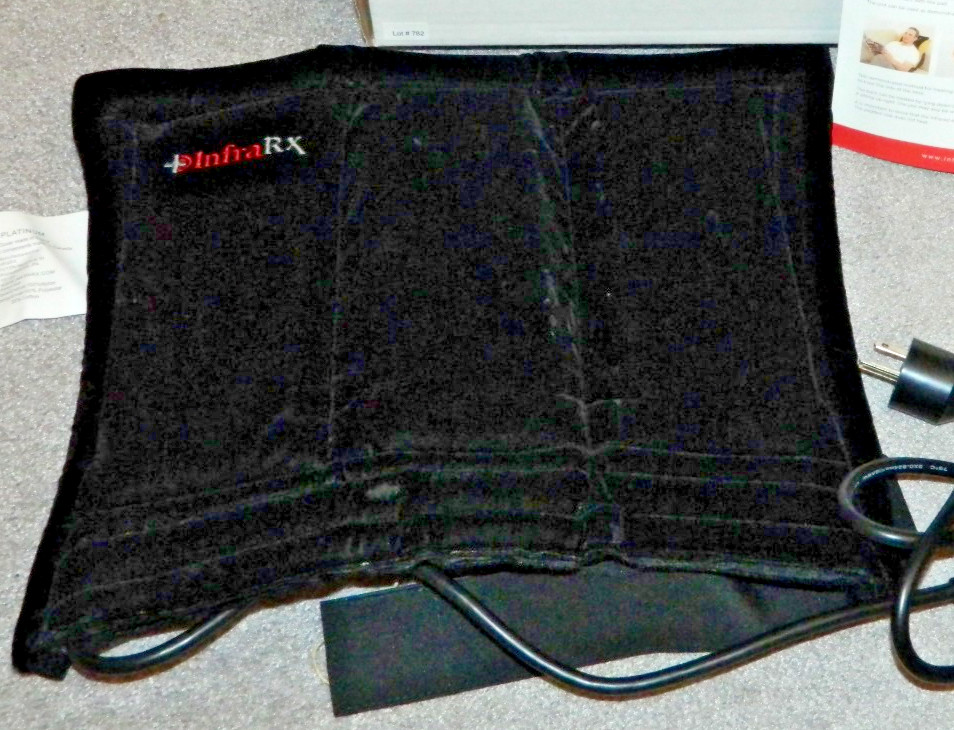 InfraRX 3-Panel Infrared Heating Pad in Box with Paperwork