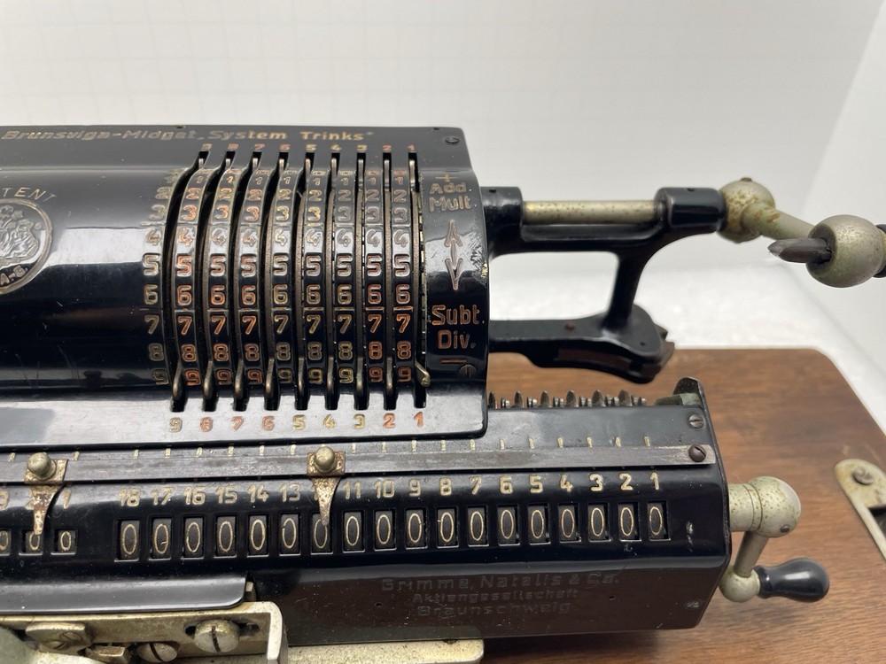 BRUNSVIGA MIDGET SYSTEM TRINKS CALCULATOR ADDING MACHINE 70062 GRIMMENATALIS