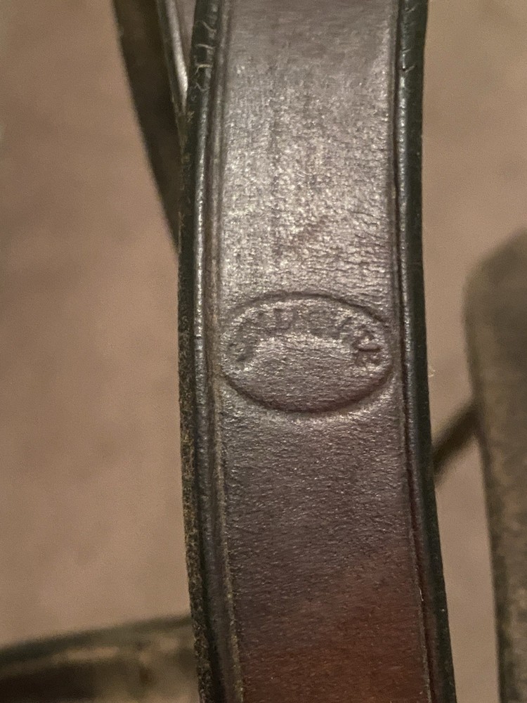 Full collegiate english bridle with twisted D ring snaffle bit