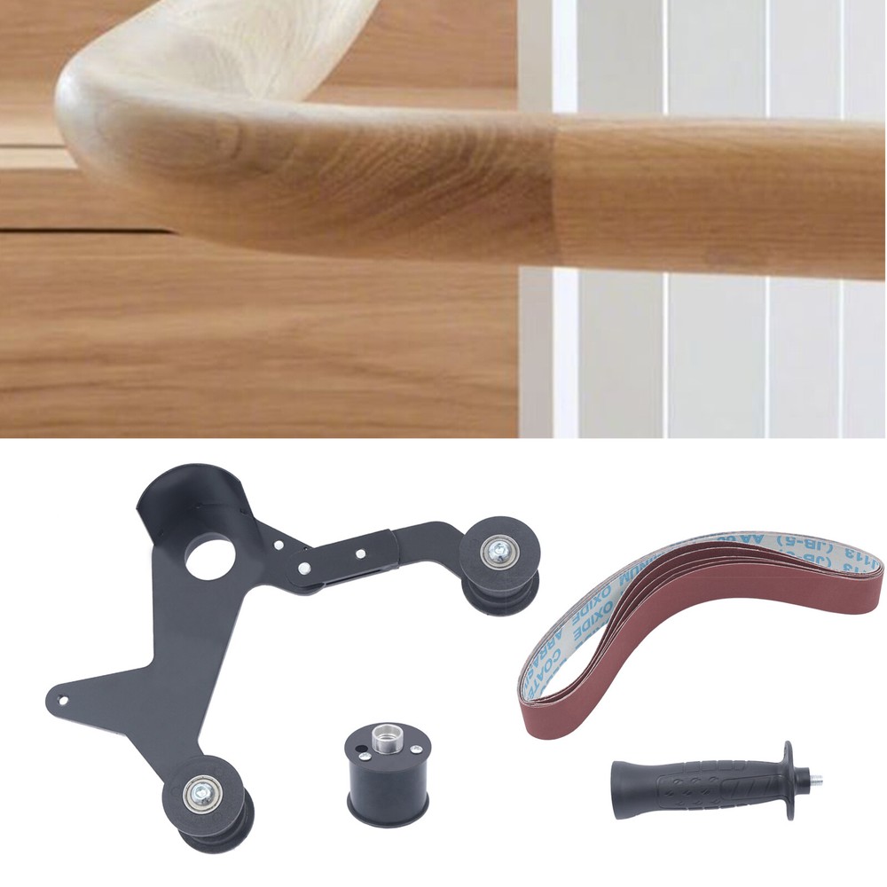 For 5/8-11 Thread Angle Grinder Belt Sander Attachment Sanding Adapter Kit USA