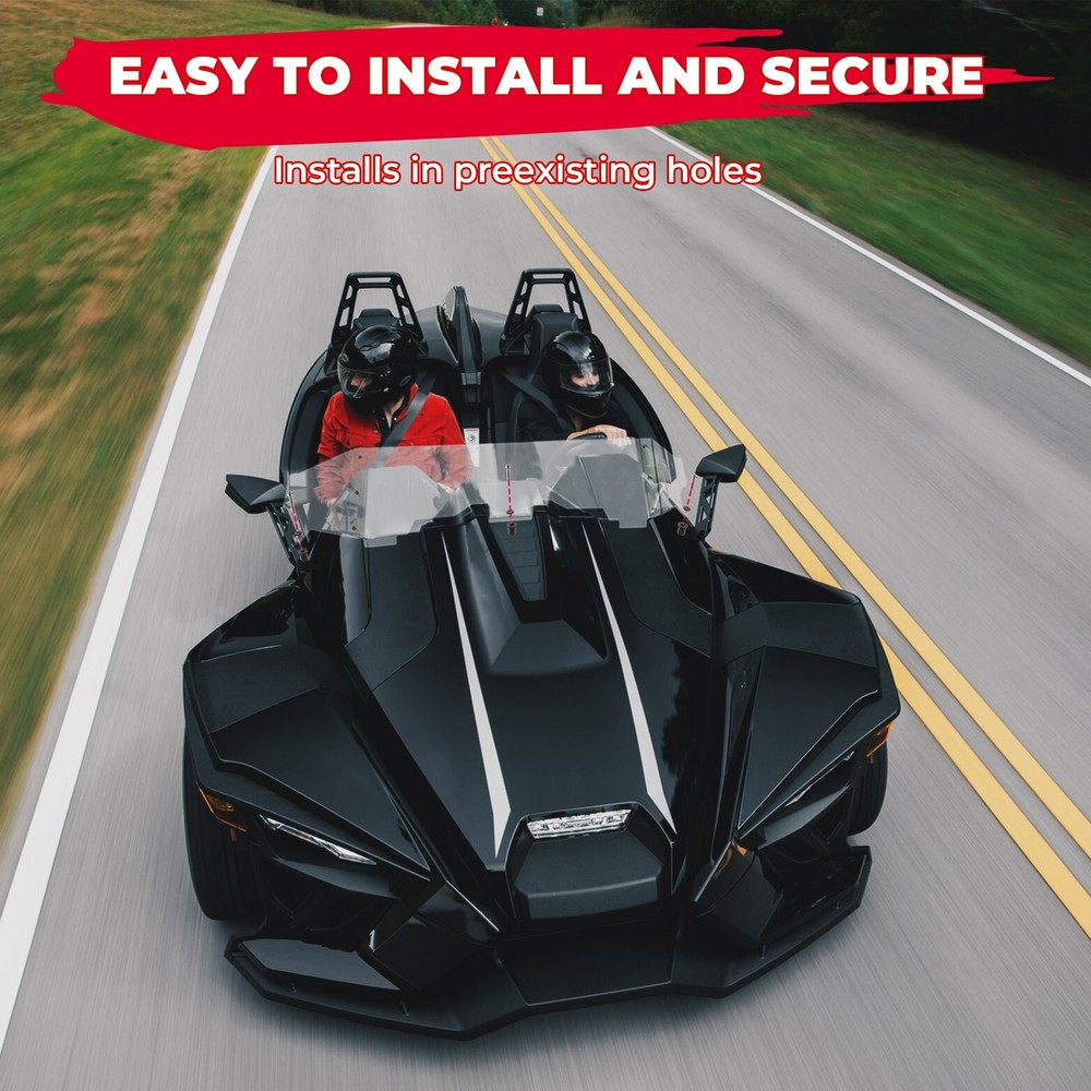 For Polaris Slingshot 2016-2023 Half Front Windshield Windscreen PC