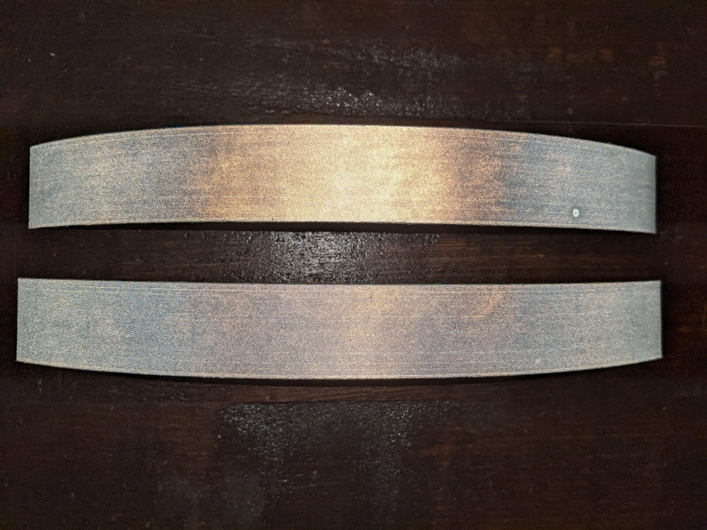 Silver Retro Reflective Tape 2 strips  8" x 1"