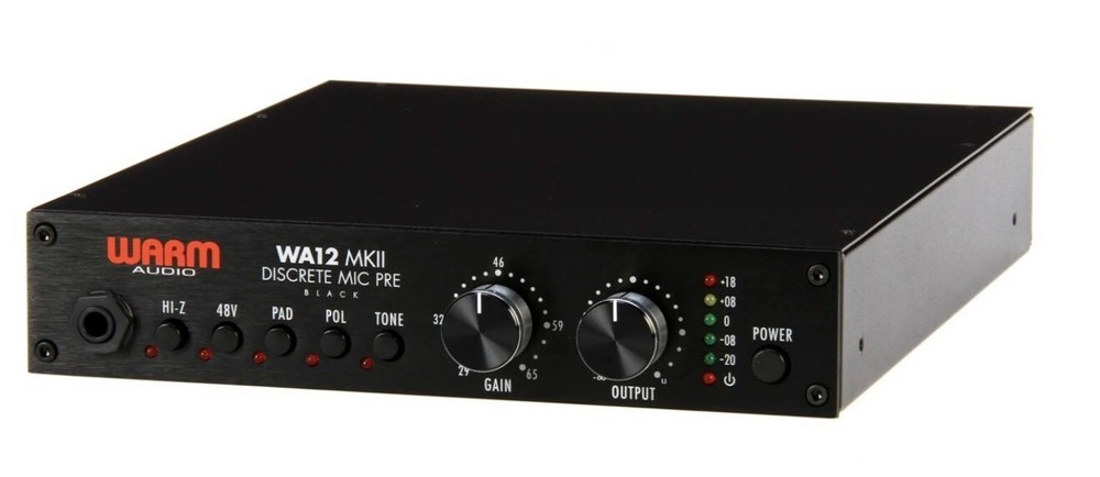 Warm Audio WA12 MKII Mic Preamplifier - Black