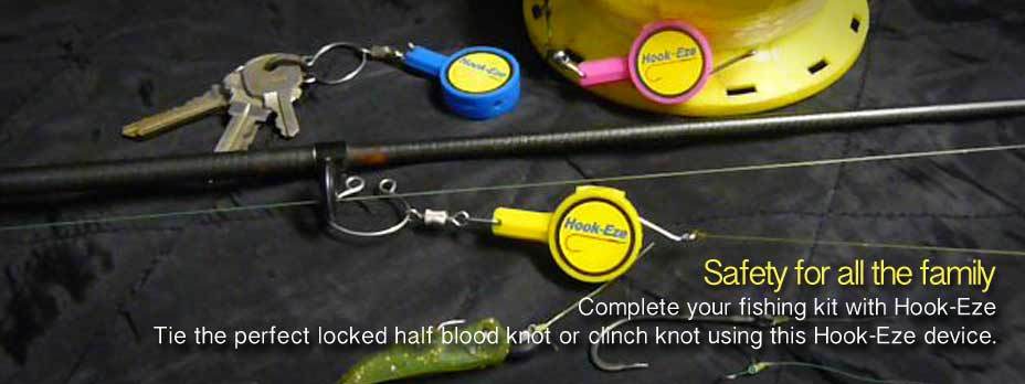 HOOK-EZE New, Un-opened 2pk Choice of Colors. Hookeze Safety Tying Device