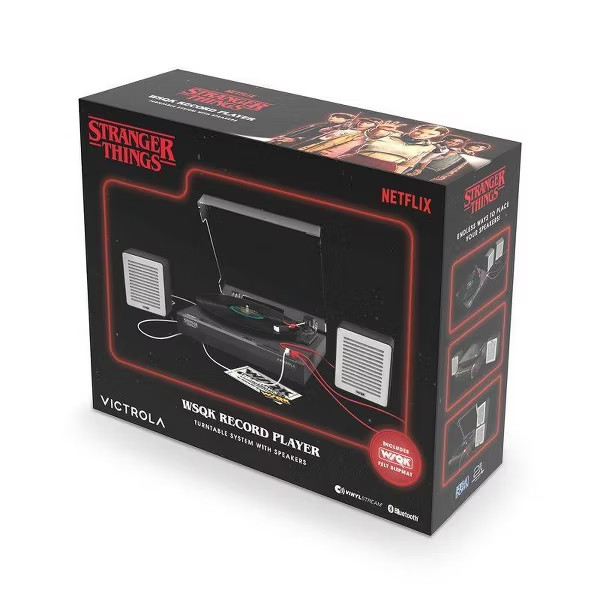 Stranger Things WSQK Record Player VINYLSTREAM technology