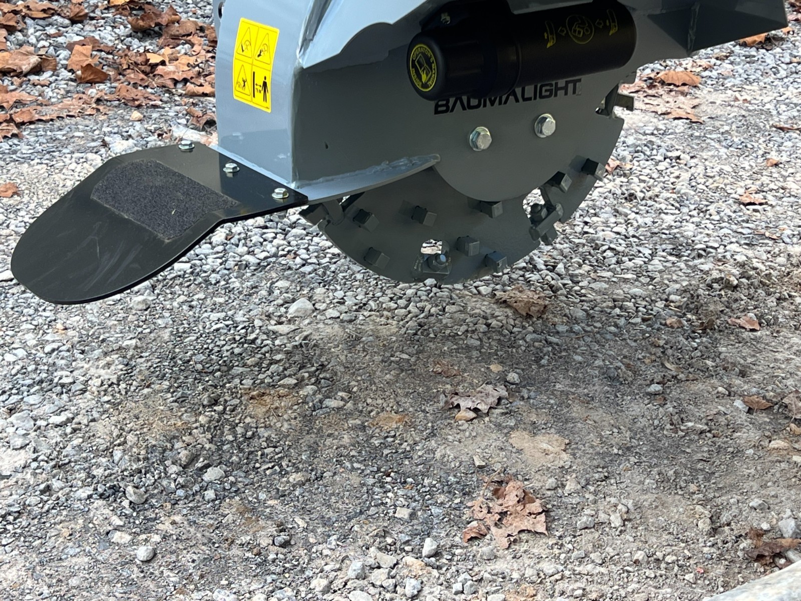 Baumalight S18 Stump Grinder Attachment Fits Low Flow Skid Steer Quick Attach