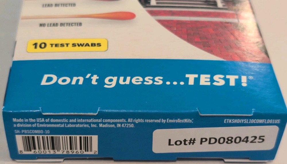 ® Lead in Solids Combo Test Kit – 10 DIY Swabs + Optional Testing at our EPA ...