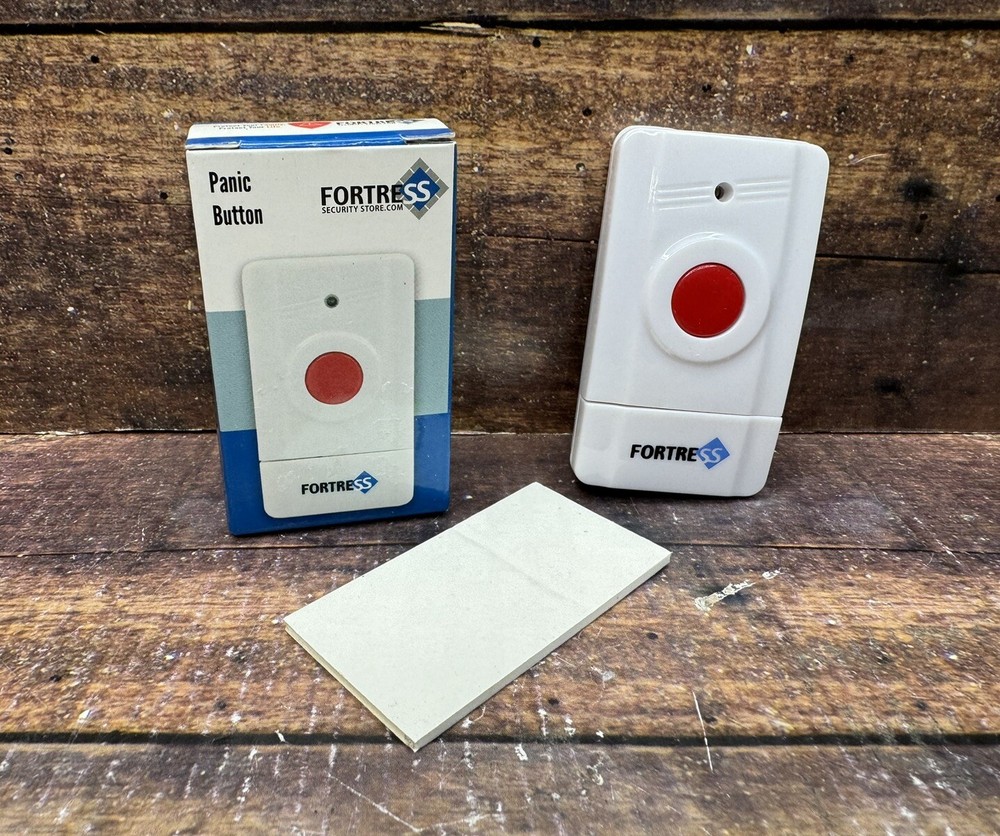 New in Box - Fortress Security - Panic Button in white
