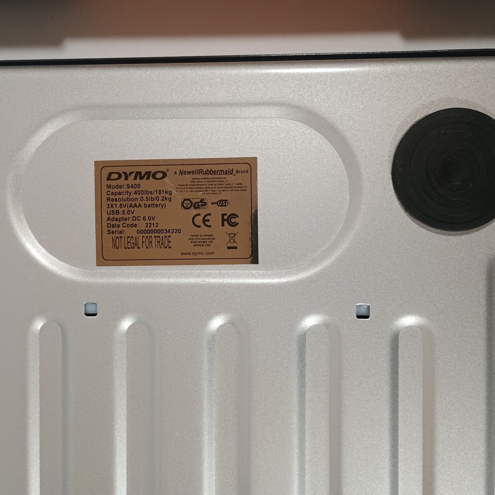 DYMO DIGITAL SCALE MODEL S400 400 LBS CAPACITY