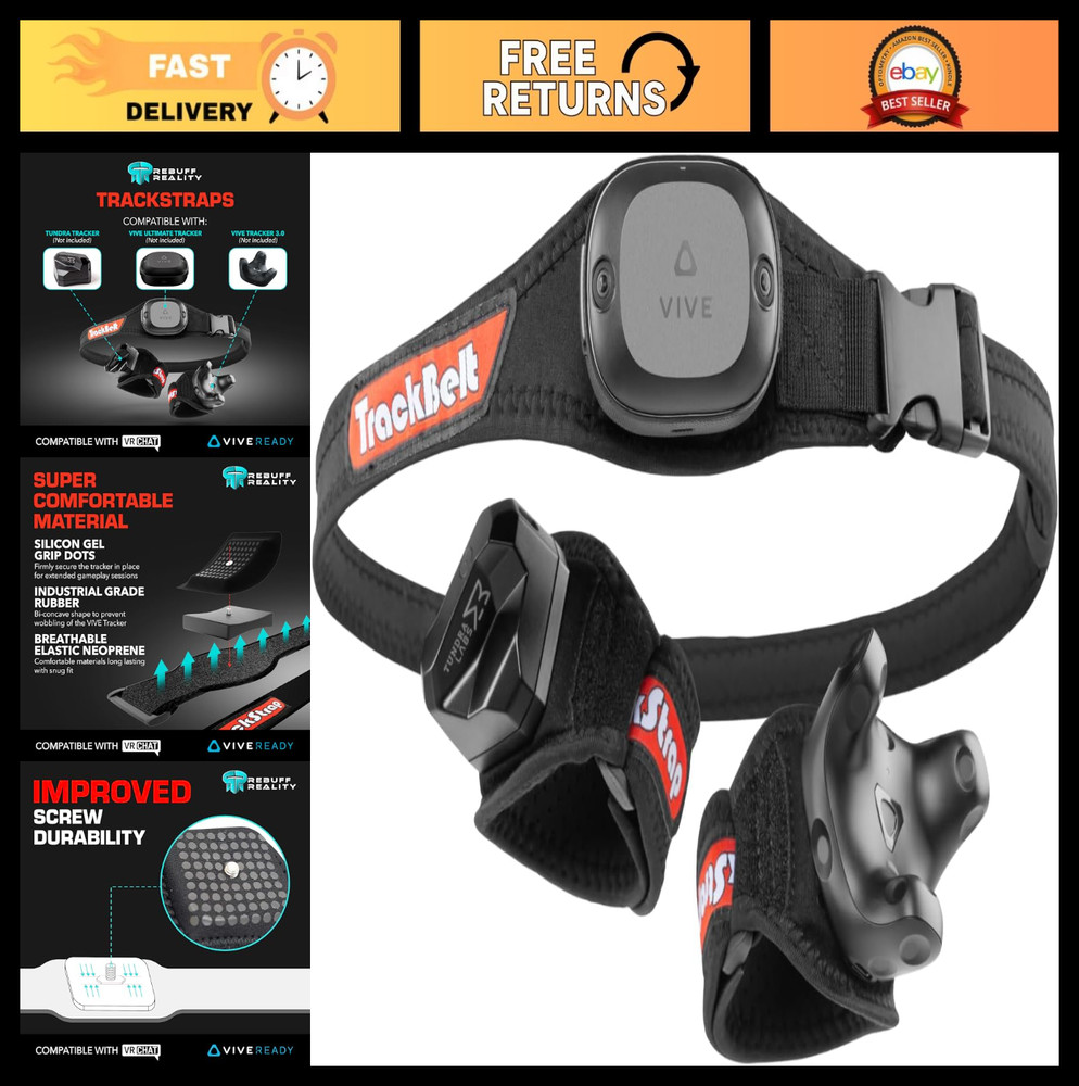 Adjustable VR Full Body Tracking Straps for Vive Tracker - Motion Capture, VR Ch