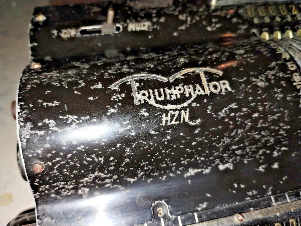 Vintage Mechanical Calculator/Adding Machine Triumphator, made in Germany, 1937