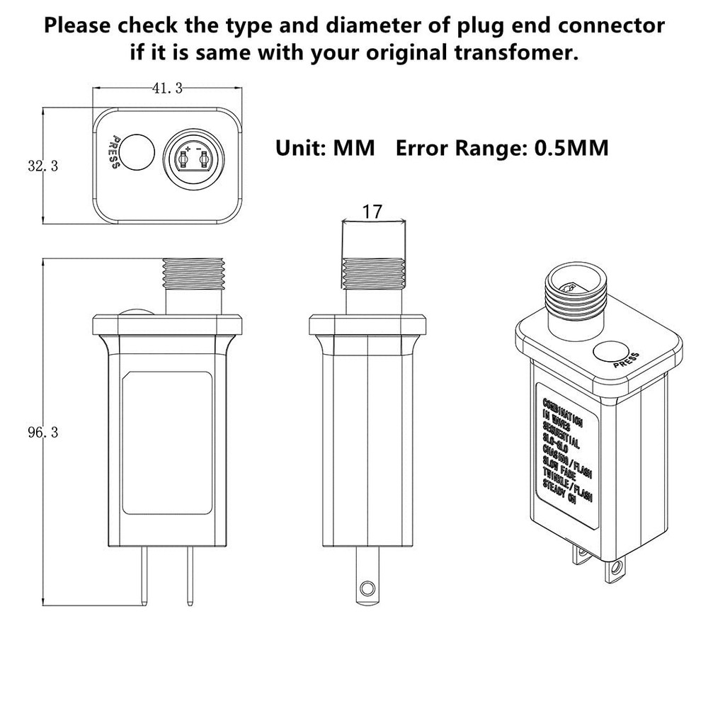 30V LED Controller with 8 Modes Class 2 Power Supply Replacement Part New