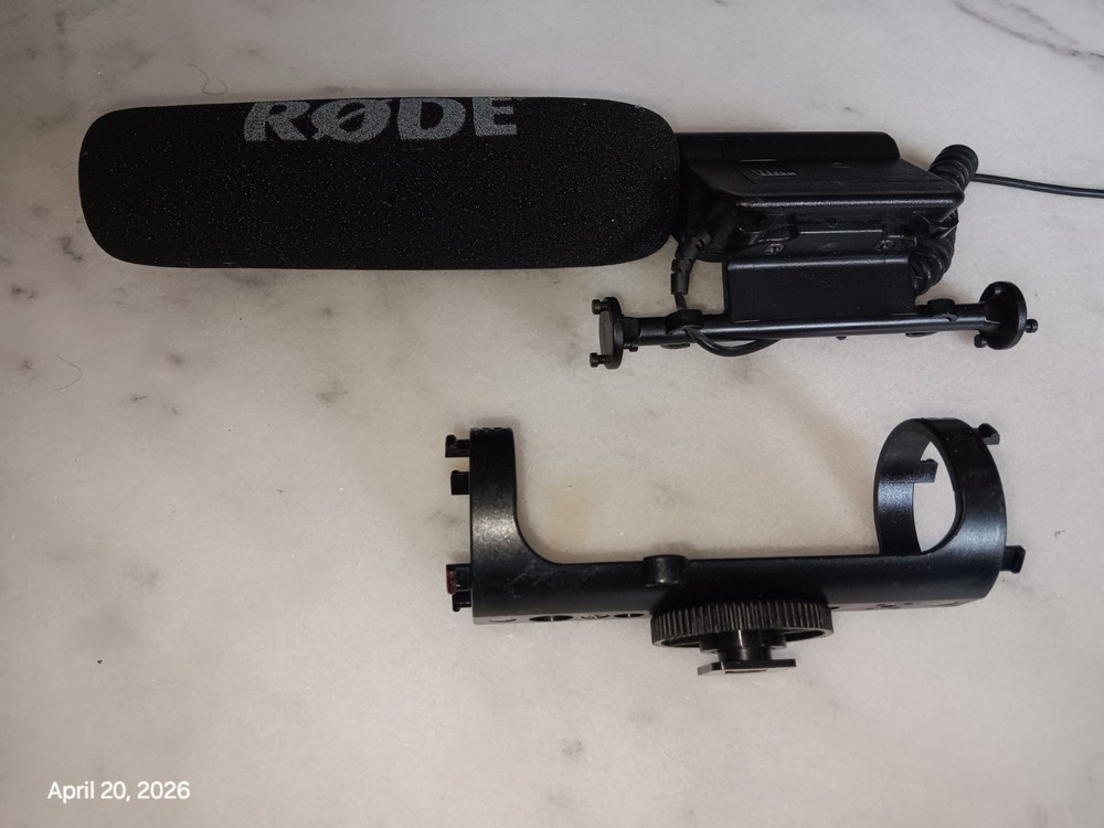 Rode Videomic Boom Camera Microphone Tested Working Needs Rubber Bands For Mount