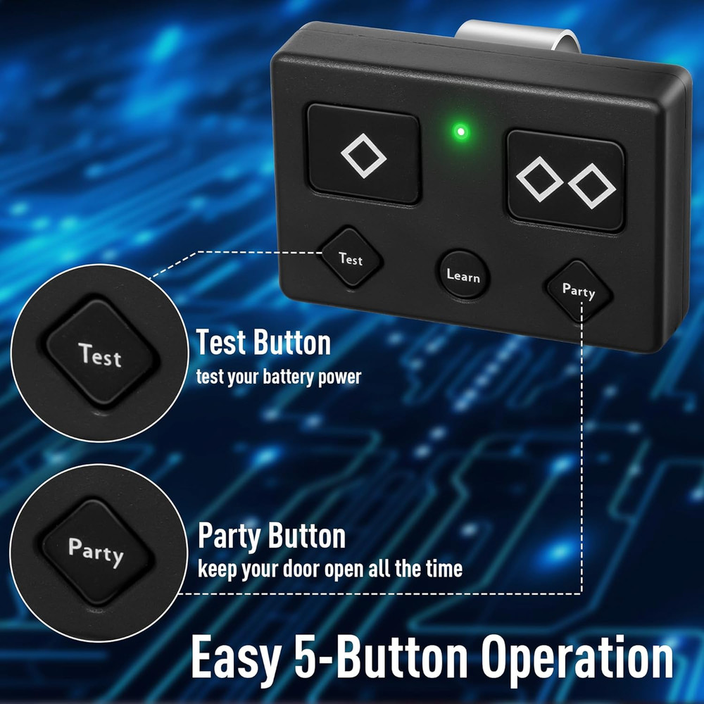 2 for Ghost Gate Opener Remote Automatic Premium 5-Button Transmitter for Model