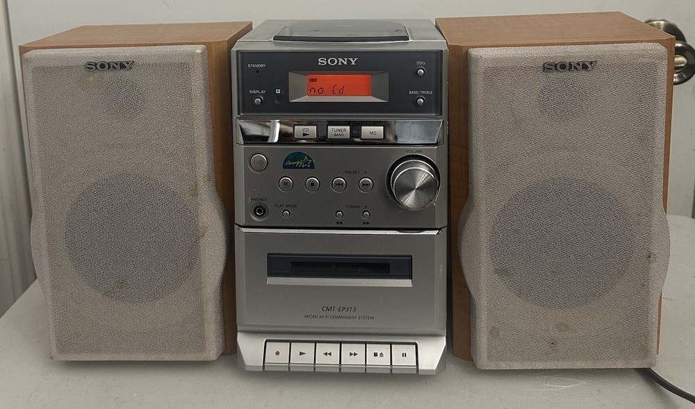 SONY CMT-EP313 Micro HI-FI Component System CD AM/FM Cassette Tested