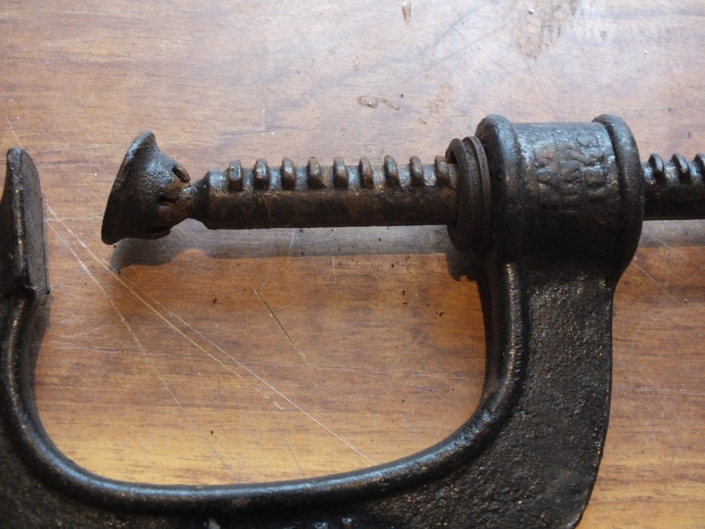 Antique Victorian G clamp. 1872
