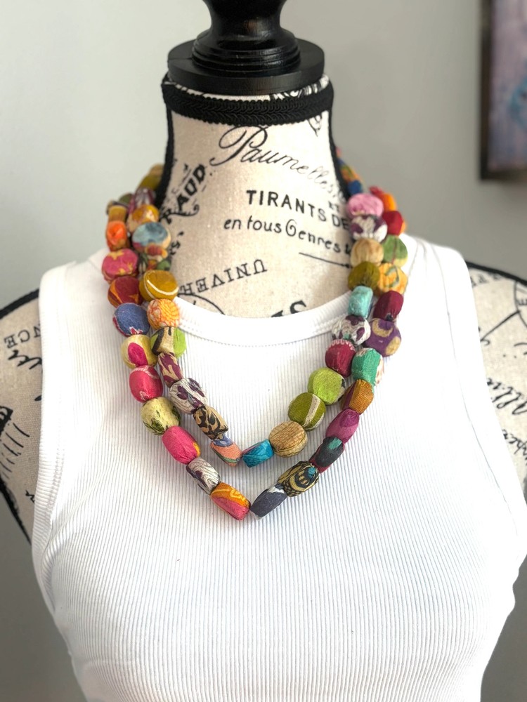 Kantha Pastille Necklace