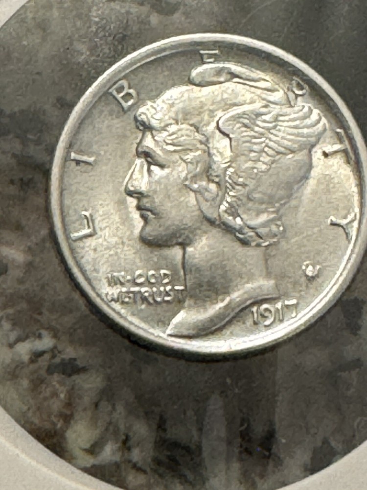 1917 Mercury Dime (ERROR) BU (Read Description)