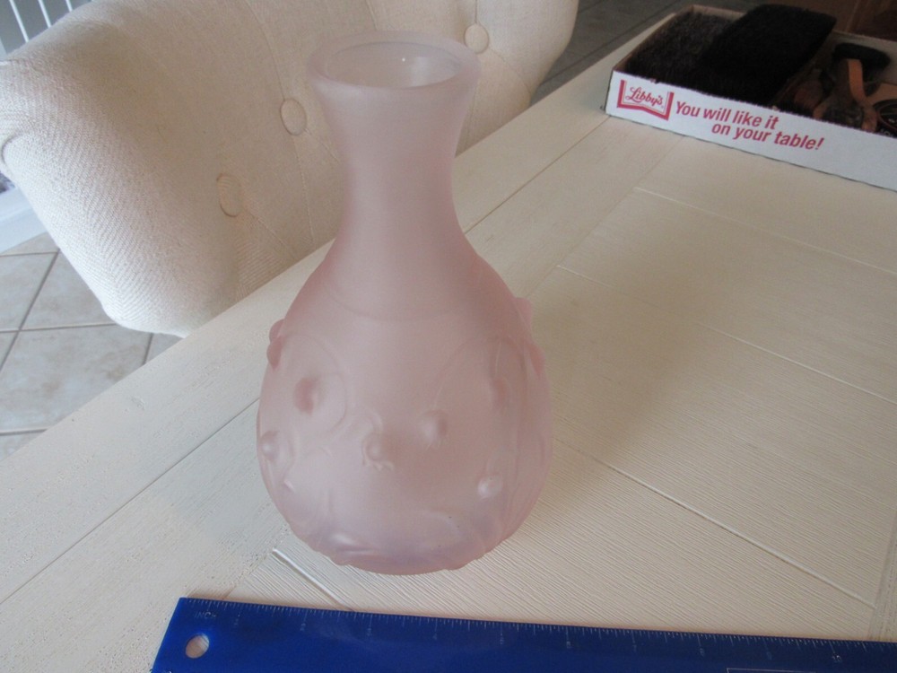 Pink Hobnail Decorative Vase
