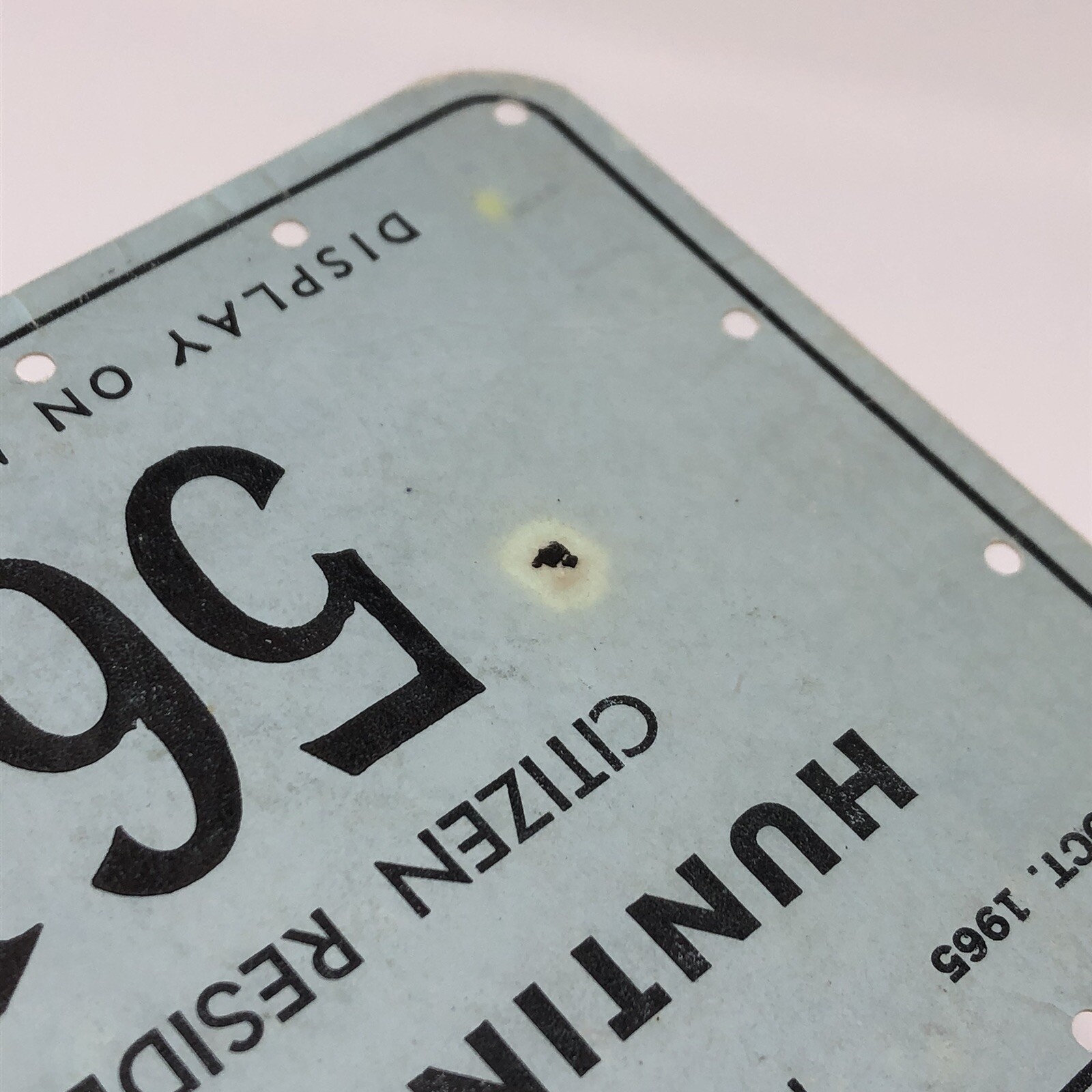 1965 1966 New York State Hunting Tag Citizen Resident