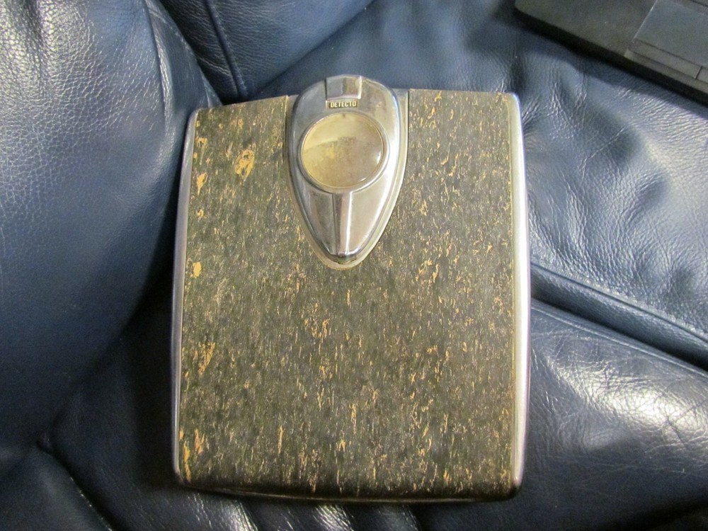 Vintage Detecto Bathroom Scale Black & Chrome