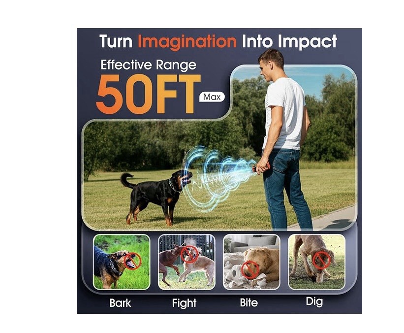 Ultrasonic Dog Trainer Adjustable Variable Frequency Pet Behavior