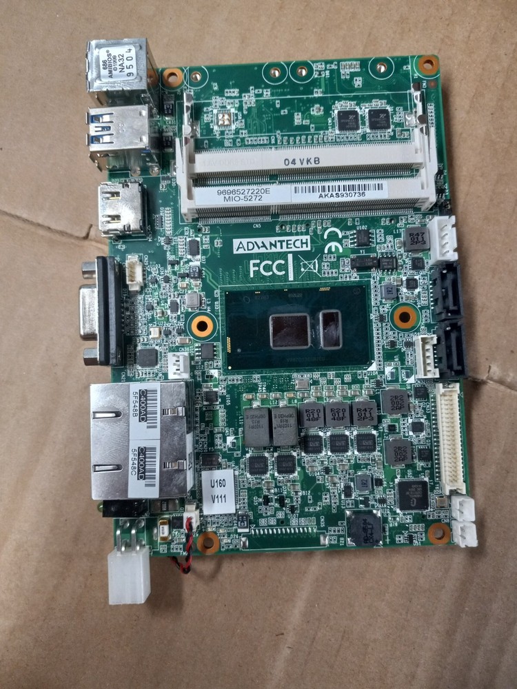 Advantech MIO-5272 embedded Motherboard / CPU NEW Pull 256GB i3-6100U