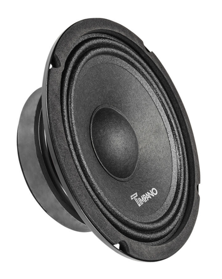4x Timpano Shallow Mount 6.5" PRO Audio Speakers TPT-MB6-8 SLIM 8 Ohm 2400 Watts