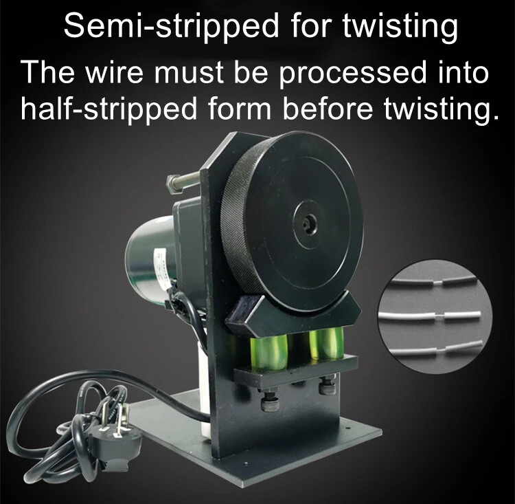 Electric Semi-stripped Twisting Machine Power Cord Roller Type Twisting Machine