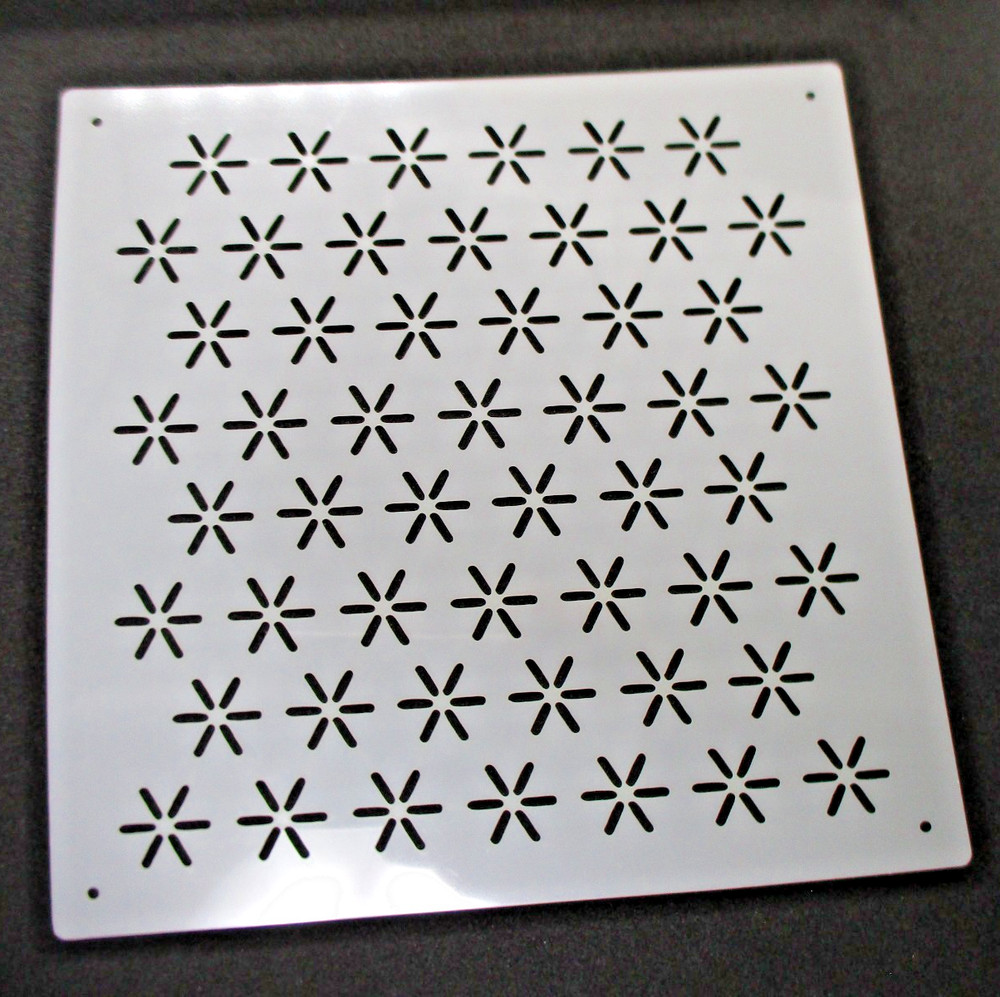Sashiko Stencil Template 3sheets 3pattern B 12cm 12cm SERIA JAPAN