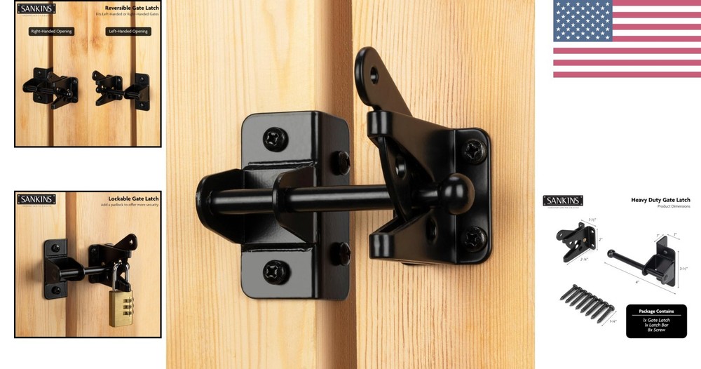 Rust-Resistant Automatic Gravity Lever Gate Latch for Maximum Security Outdoors