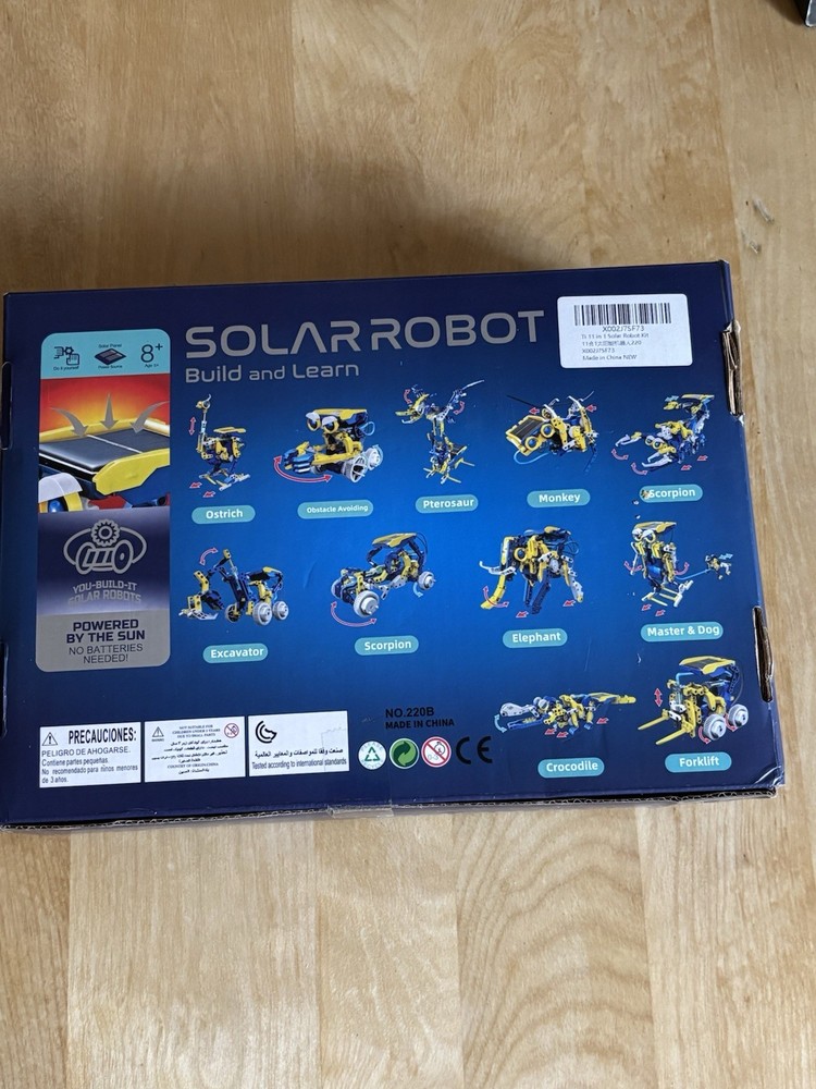 Solar Robot Creation Kit Build 11 Different Robots STEM Educational Toy