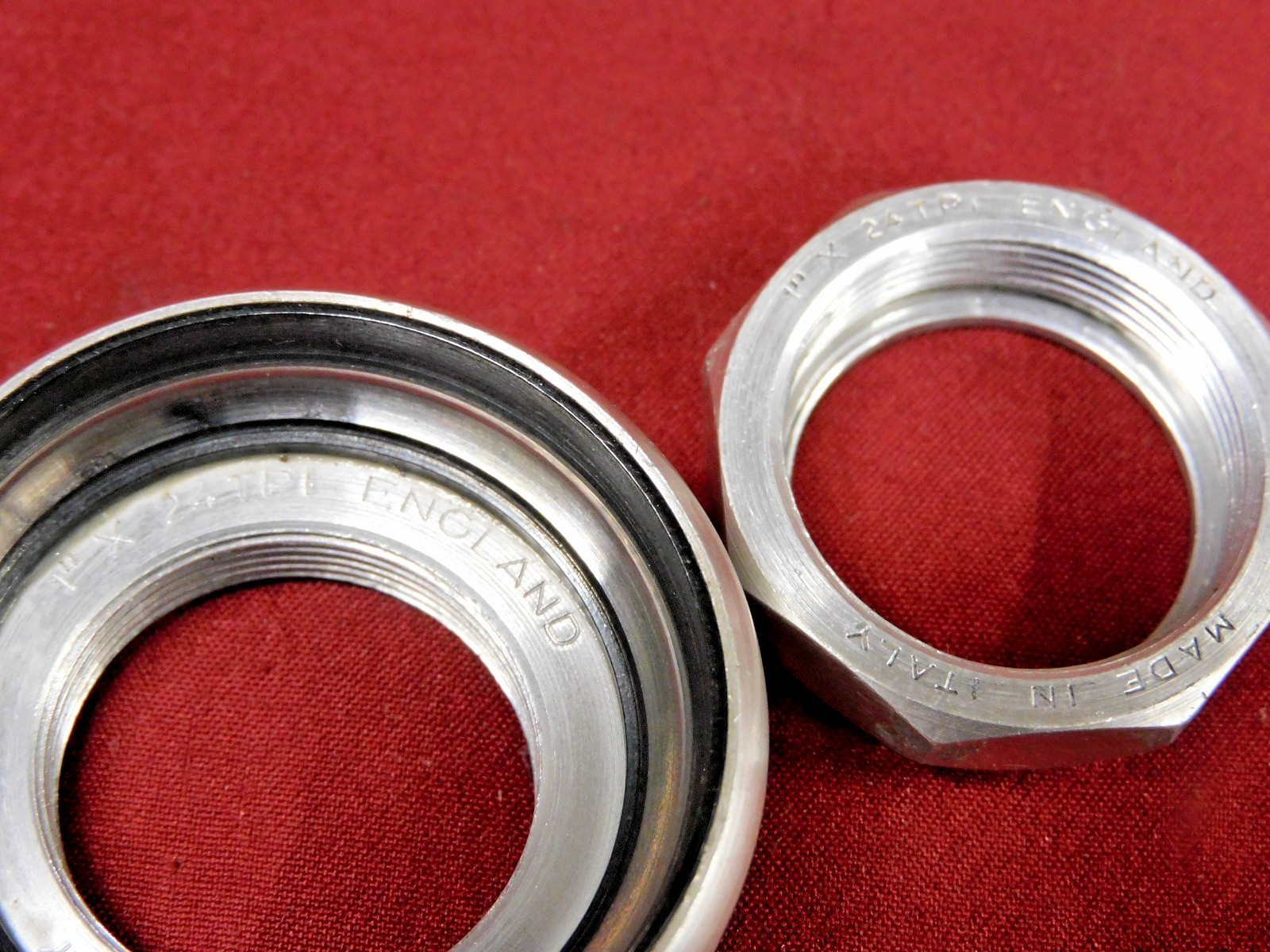 Used 1980's Campagnolo #4041 Super Record Alloy Road Headset English 1" x 24