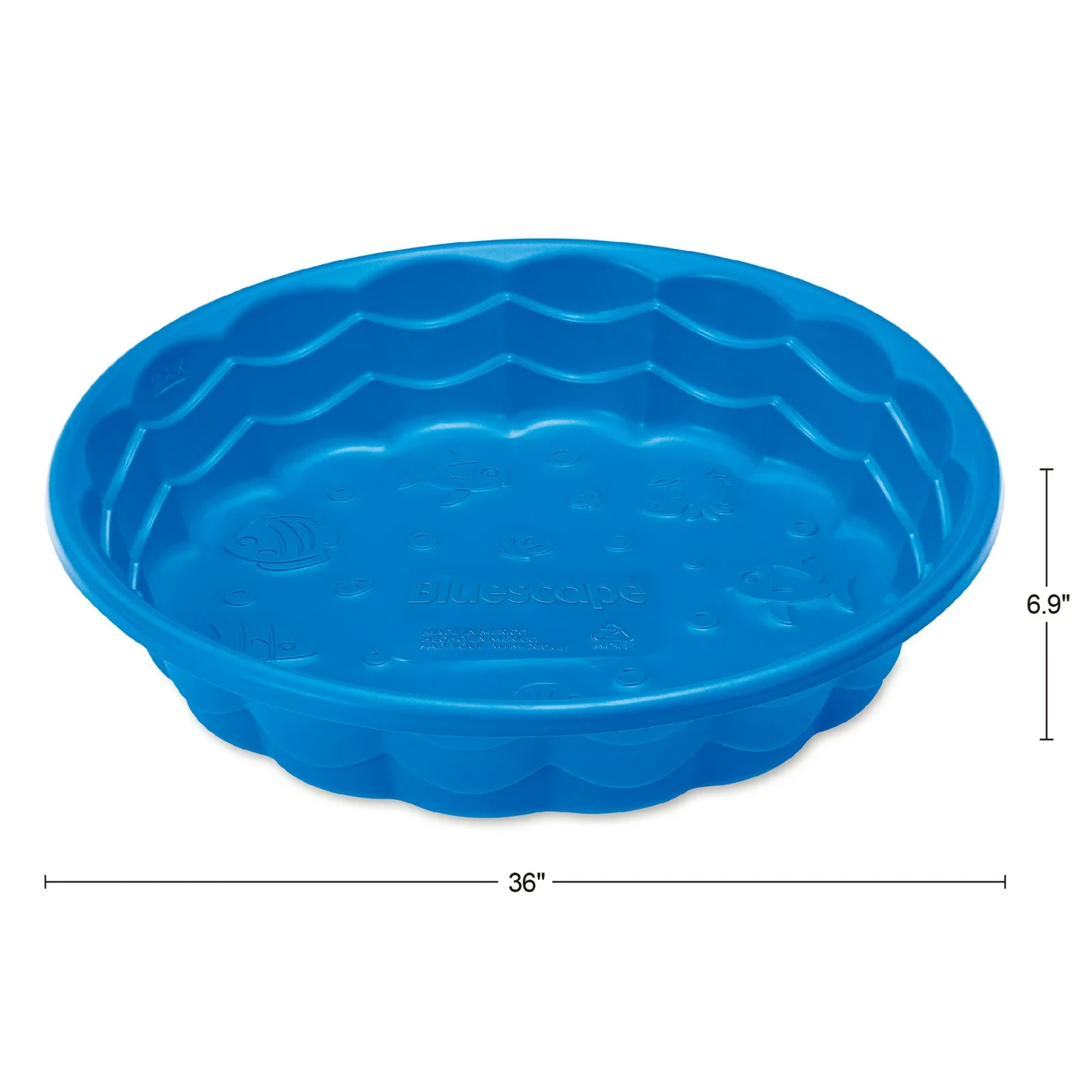 Bluescape 36" Blue Wading Kiddie Pool, Age 2 & up, Unisex