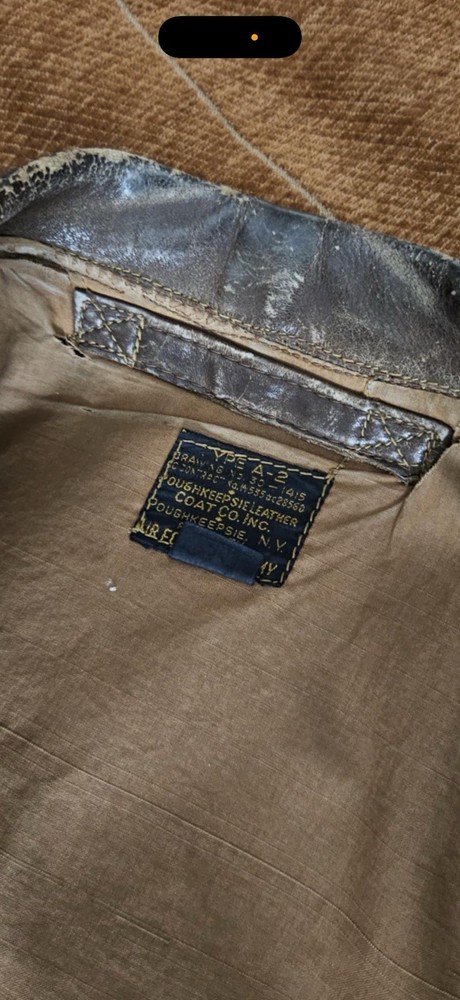 WWII Painted 8th Air Force A-2 A2 Bomber Flight Jacket