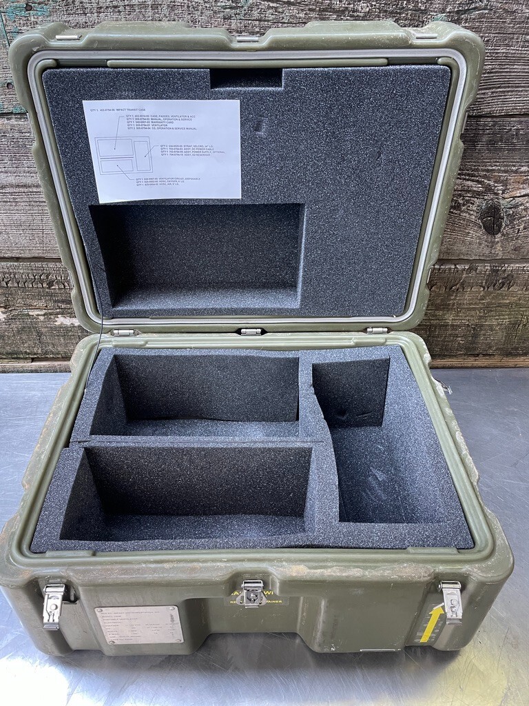 25x19x15 Exterior, Pelican Hardigg Weather Tight Transport Case Military Medical