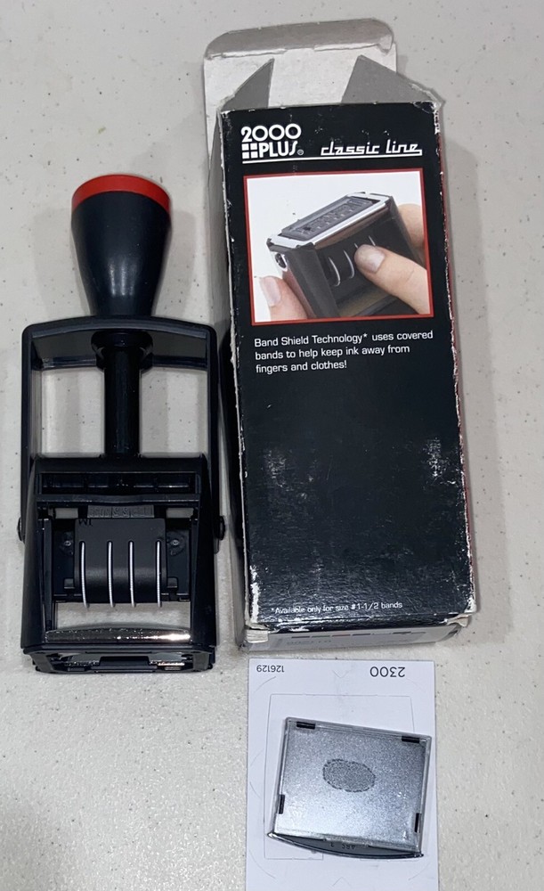 2000 Plus Self-Inking Heavy Duty Line Dater (Black)