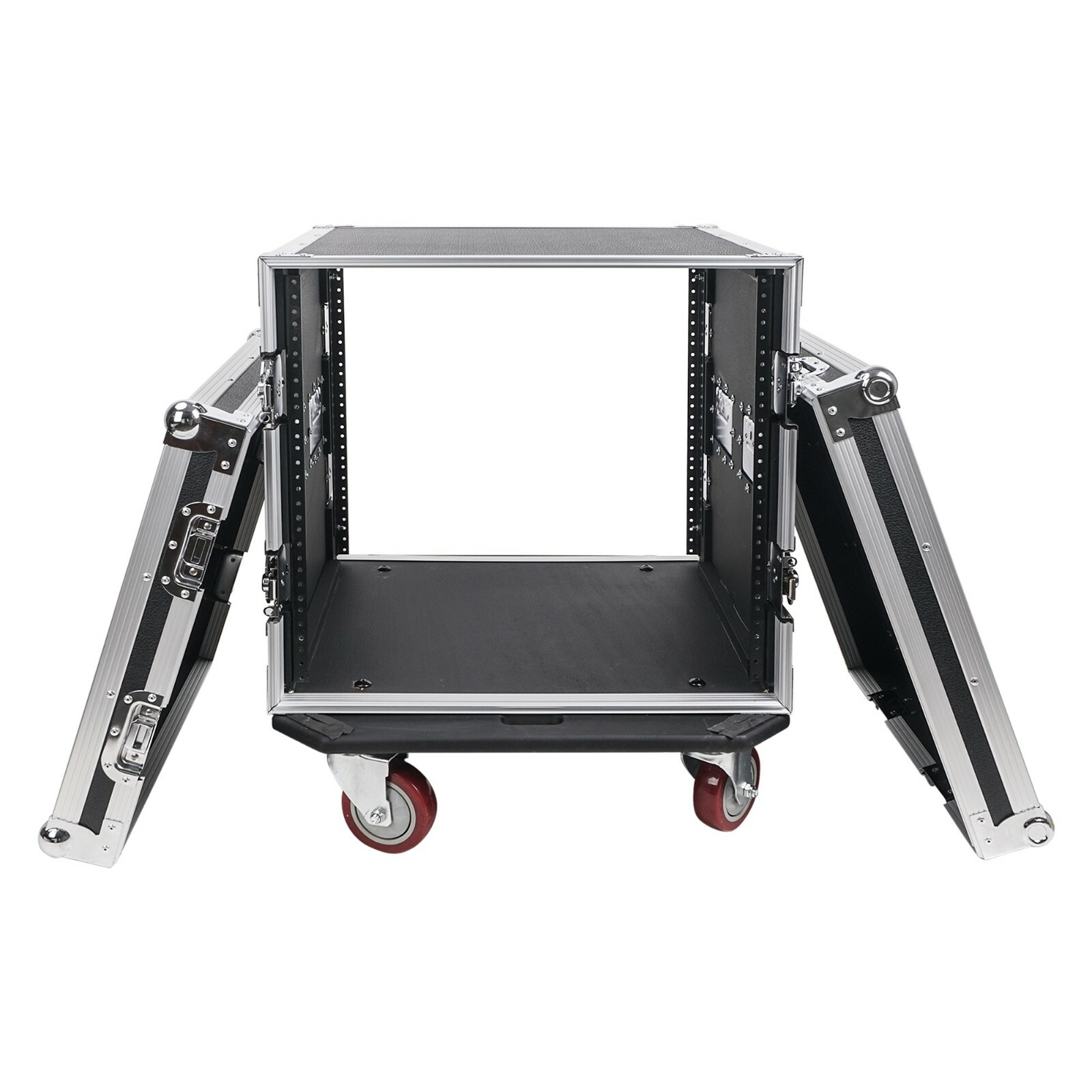 Sound Town 10U Rack/Road Case, with 21” Depth, Casters, Plywood (STRC-10UW)