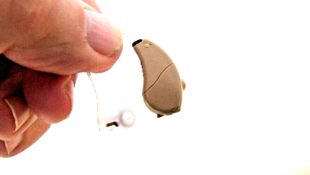 NEW programmable mini DIGITAL RIC HEARING AID mild/serious left ear 4 programs