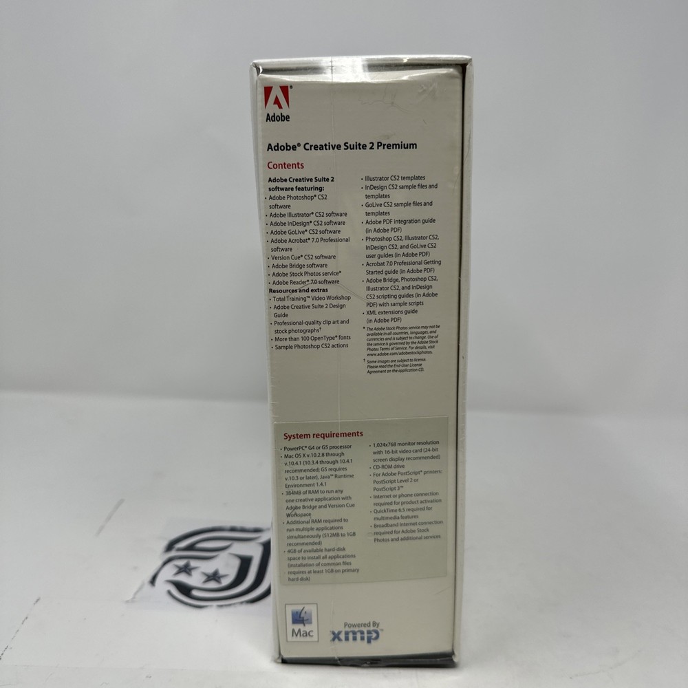 Adobe Creative Suite 2 Premium 18040290 MAC Edition - Sealed