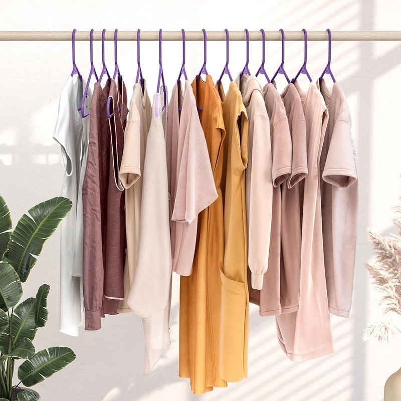 Non-Slip Space Saving Hangers Clothes Organization Bulk Plastic Durable New